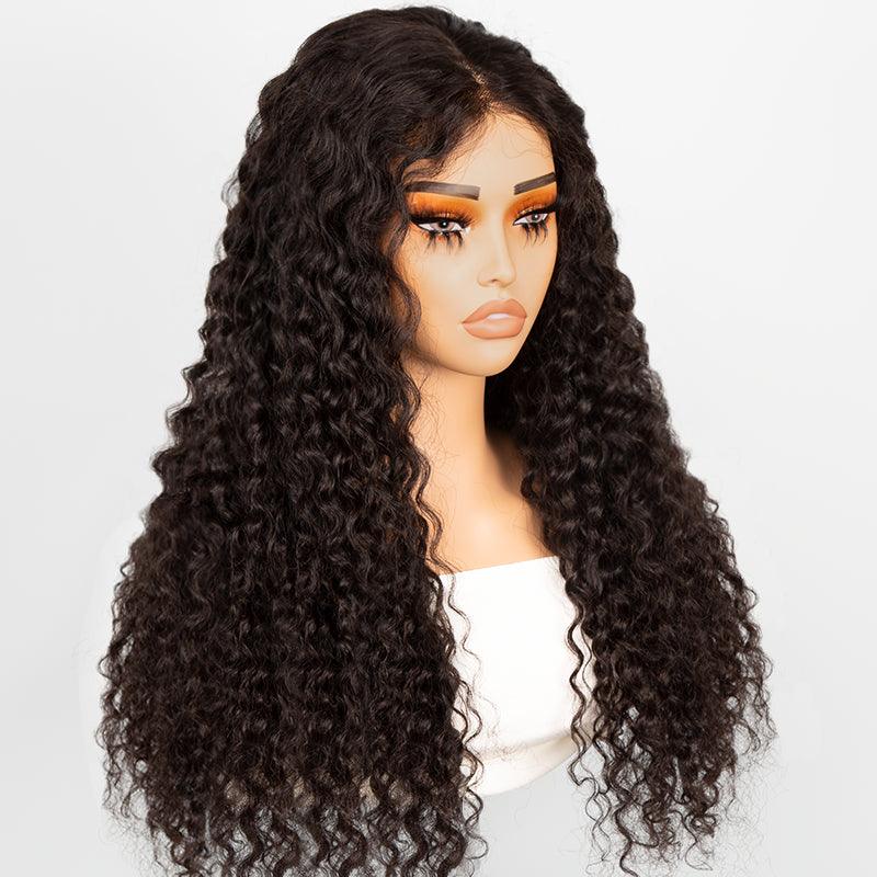 5x5 Glueless Wig Wear Go Brazilian Deep Curly Human Hair - SHINE HAIR WIG