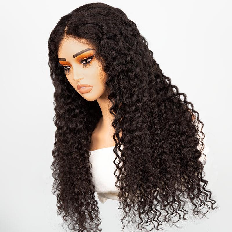 5x5 Glueless Wig Wear Go Brazilian Deep Curly Human Hair - SHINE HAIR WIG