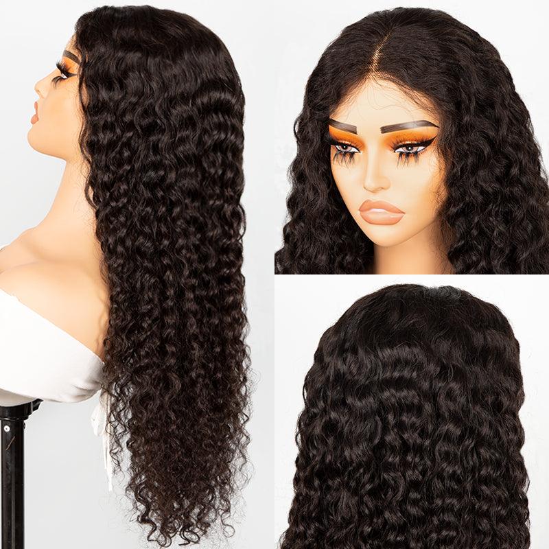 5x5 Glueless Wig Wear Go Brazilian Deep Curly Human Hair - SHINE HAIR WIG