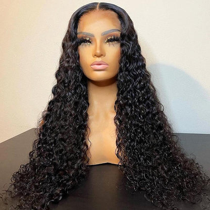 5x5 Glueless Wig Wear Go Brazilian Curly Deep Wave Human Hair - SHINE HAIR WIG