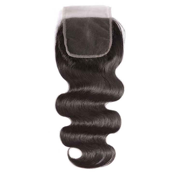 Body Wave 4x4 Medium Brown Lace Closure Pre Plucked With Baby Hair - SHINE HAIR WIG
