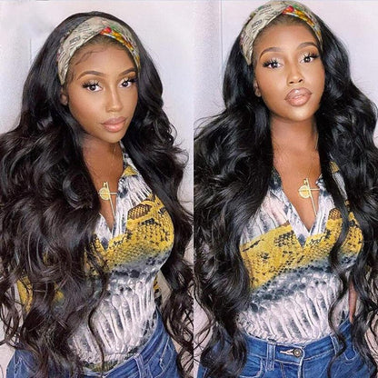 Body Wave Headband Wig Virgin Human Hair - SHINE HAIR WIG