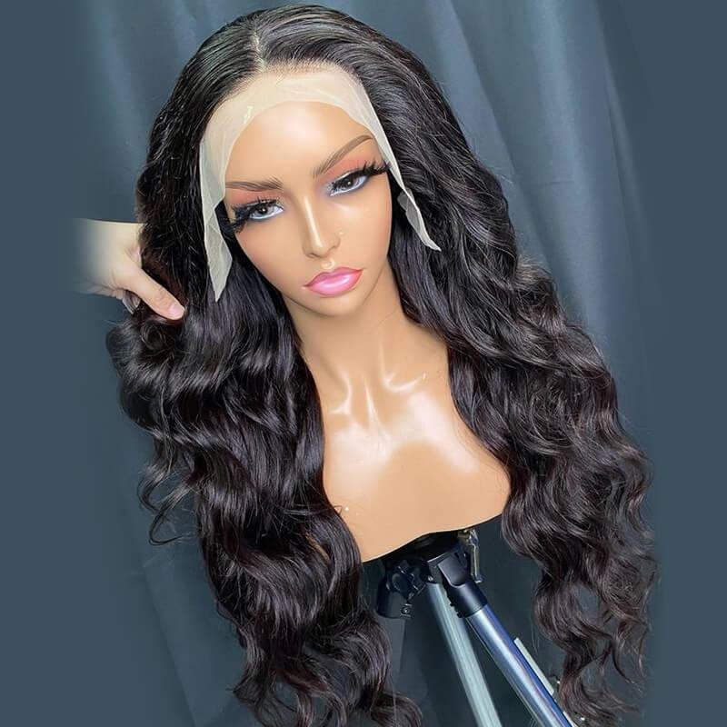 Body Wave T Part Lace Wig 13*6*1 Human Hair Wigs 180% Density - SHINE HAIR WIG