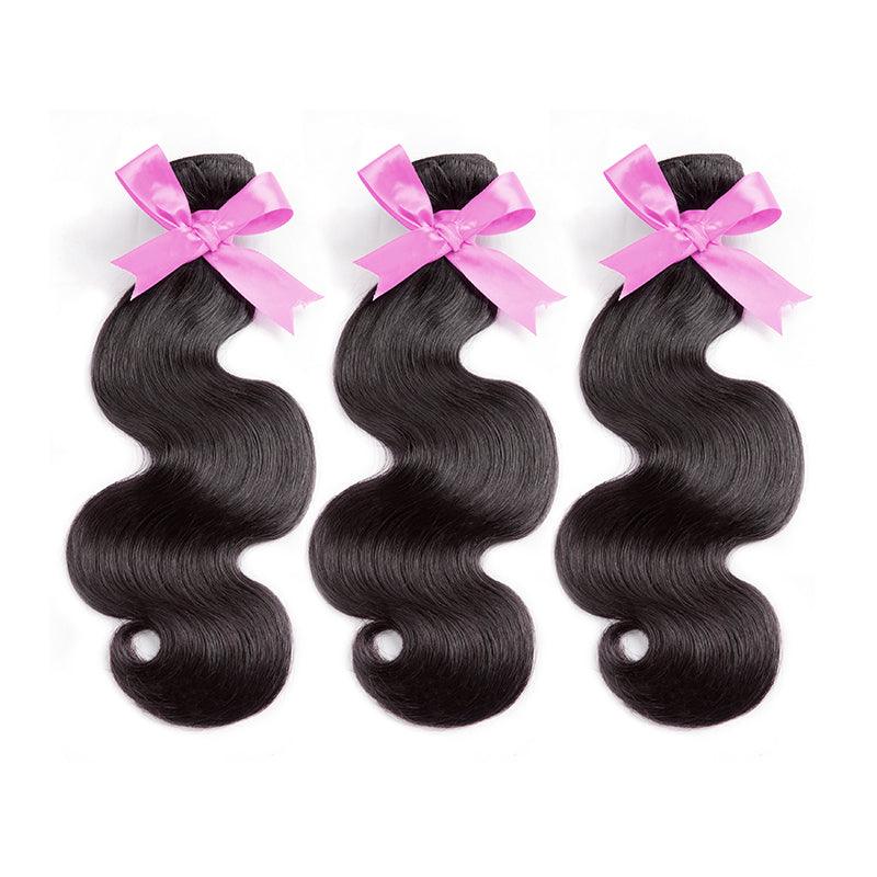 Body Wave Virgin Human Hair Extension Bundle Deal Hair Weave With Frontal - SHINE HAIR WIG
