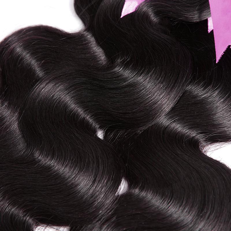 Body Wave Virgin Human Hair Extension Bundle Deal Hair Weave With Frontal - SHINE HAIR WIG