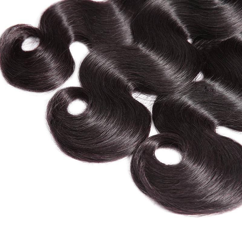 Body Wave Virgin Human Hair Extension Bundle Deal Hair Weave With Frontal - SHINE HAIR WIG