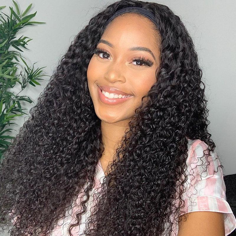 Deep Water Wave Headband Wig Virgin Human Hair - SHINE HAIR WIG