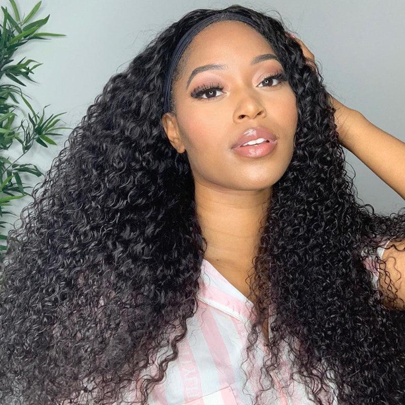 Deep Water Wave Headband Wig Virgin Human Hair - SHINE HAIR WIG