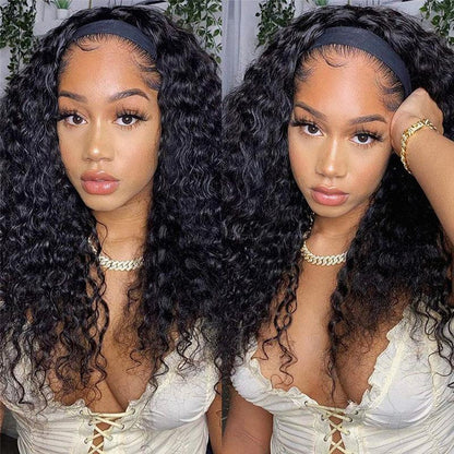 Deep Water Wave Headband Wig Virgin Human Hair - SHINE HAIR WIG