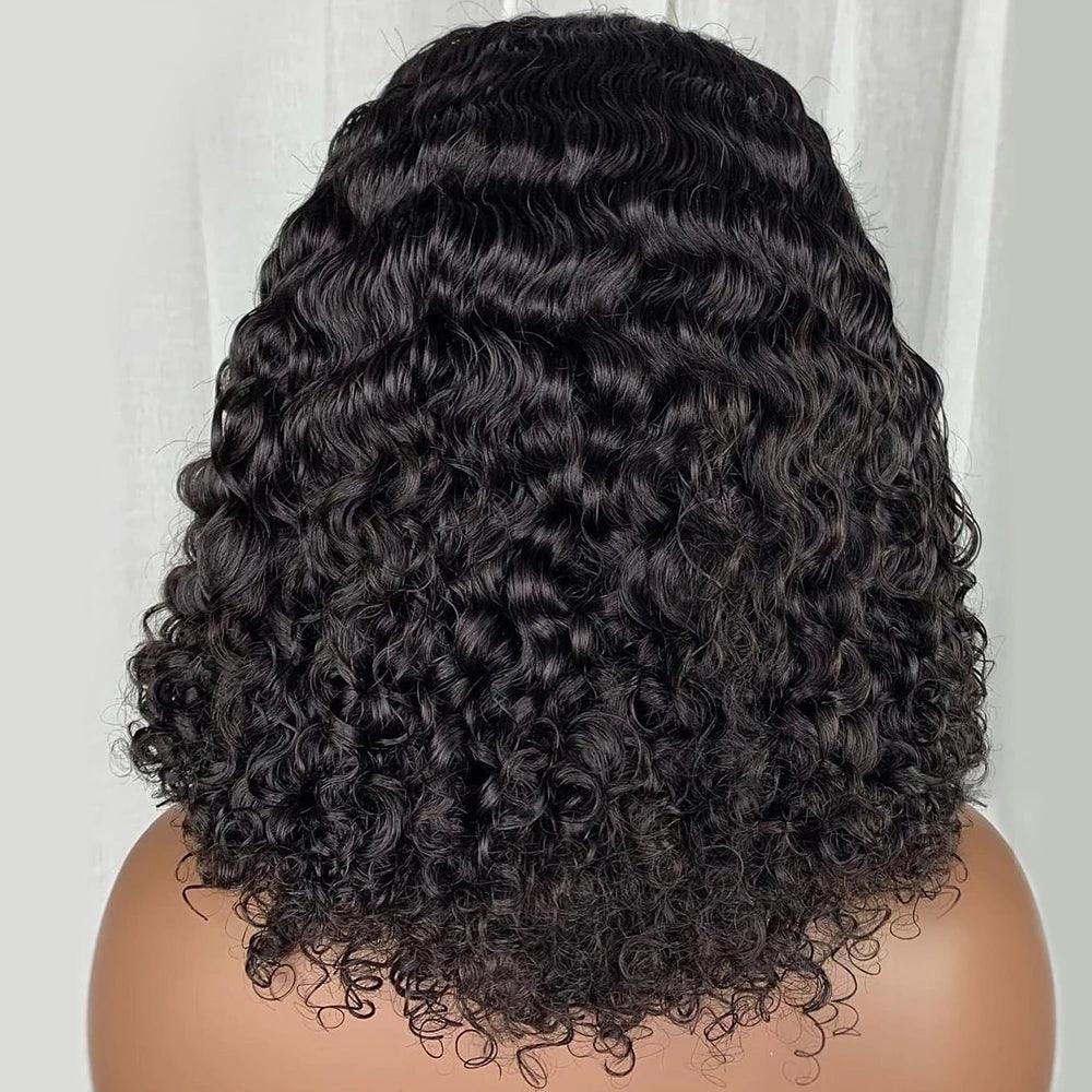 Kinky Curly Bob Wig T Part Lace Front Pre-plucked Hairline - SHINE HAIR WIG