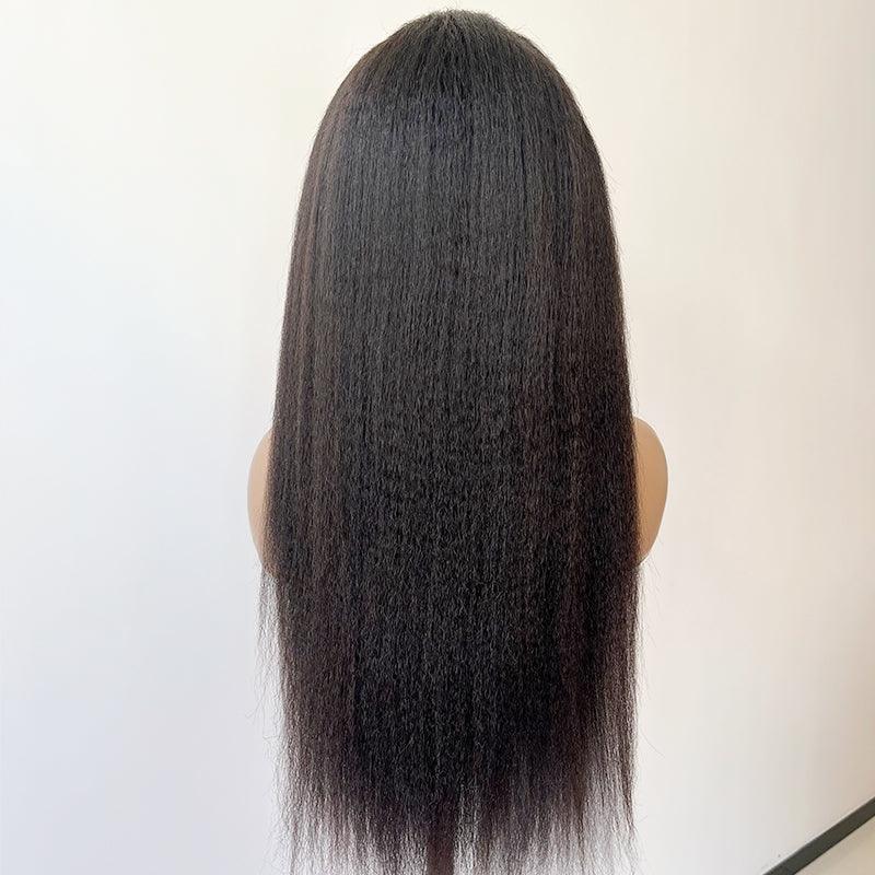 4C Edges Wig Kinky Straight Undetectable HD Lace Front Human Hair Wigs With Realistic Hairline - SHINE HAIR WIG