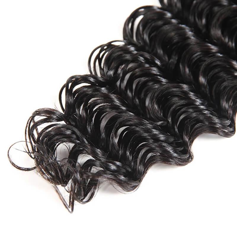 Loose Deep Wave 4x4 Brazilian Lace Closure Pre Plucked With Baby Hair - SHINE HAIR WIG
