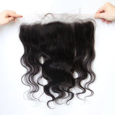 Natural Color Body Wave 13x4 HD Lace Frontal 100% Virgin Hair Free Part - SHINE HAIR WIG