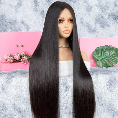 Rich Mocha-13x6 Lace Front Raw Virgin Human Hair Wigs European Straight - SHINE HAIR WIG