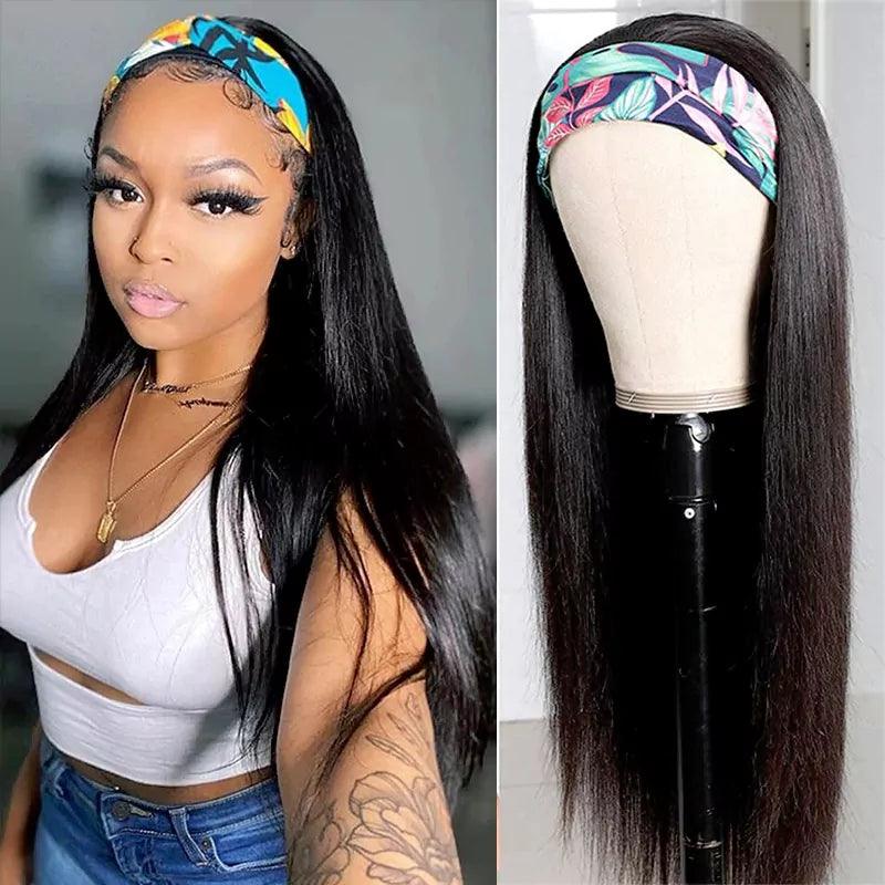 Straight Headband Wig Virgin Human Hair - SHINE HAIR WIG