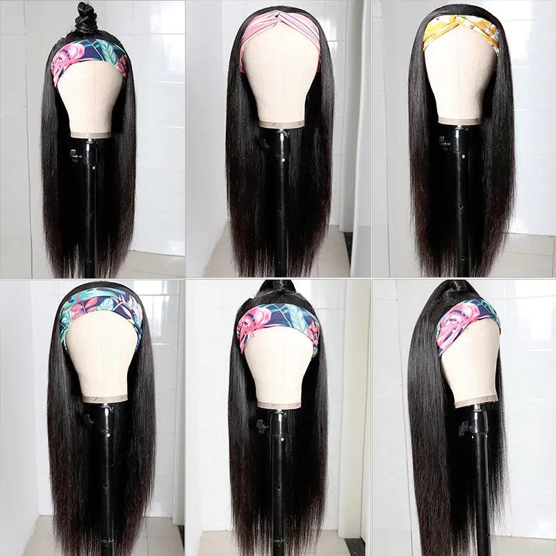 Straight Headband Wig Virgin Human Hair - SHINE HAIR WIG