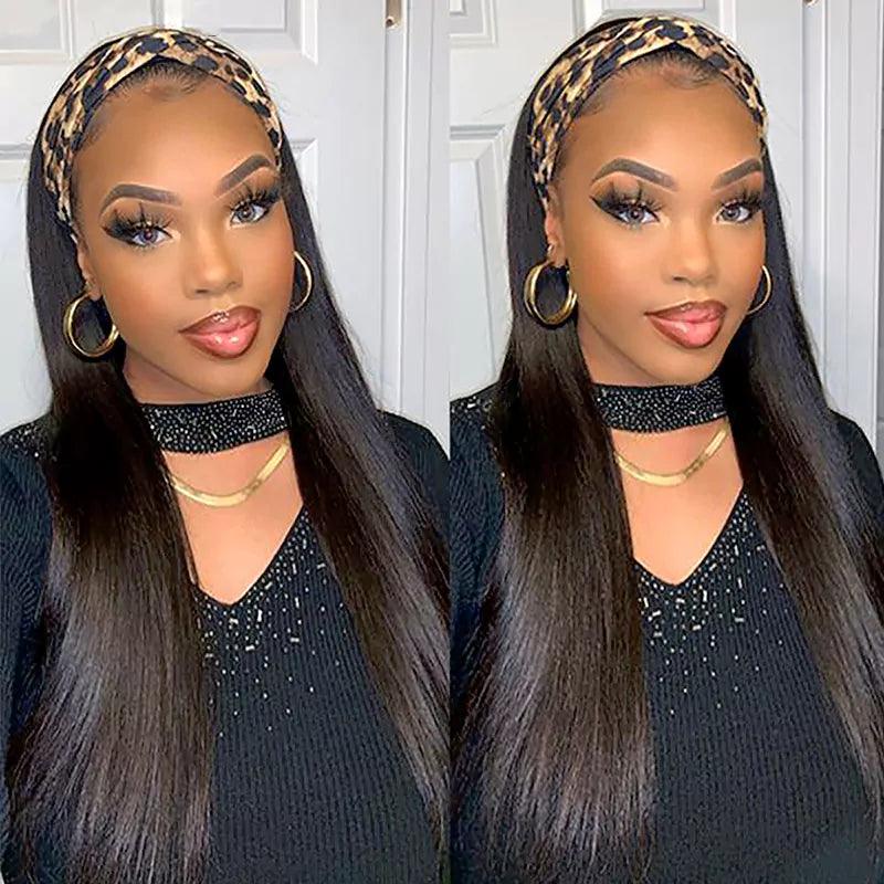 Straight Headband Wig Virgin Human Hair - SHINE HAIR WIG