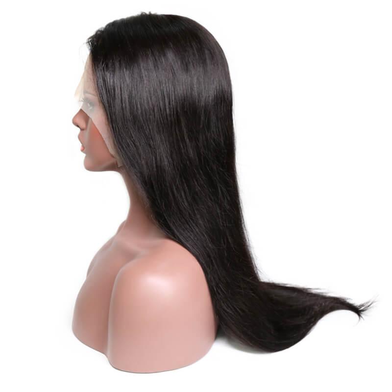 shine hair lace wig straight 13*6*1 T part human hair wigs 180% density