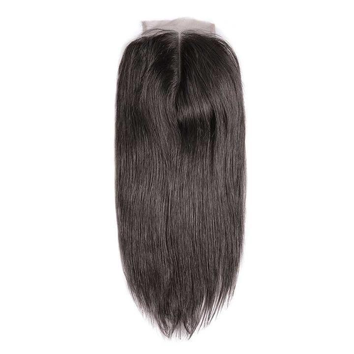 Virgin Hair Natural Straight 4x4 Lace Closure With Pre Plucked Hairline - SHINE HAIR WIG