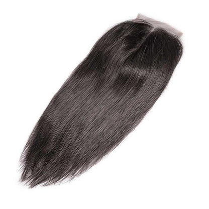 Virgin Hair Natural Straight 4x4 Lace Closure With Pre Plucked Hairline - SHINE HAIR WIG