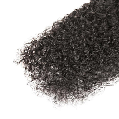 Virgin Human Hair Ponytail Extension Water Wave Drawstring Ponytail - SHINE HAIR WIG