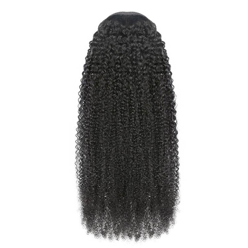 Virgin Human Hair Ponytail Extension Kinky Curly Drawstring Ponytail - SHINE HAIR WIG